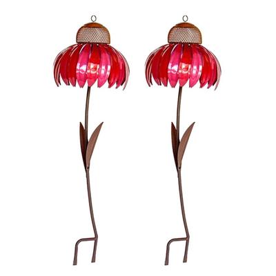 Sensation Pink Coneflower Bird Feeder Krmítko pro divoké ptáky Altán krmítko pro kolibřík