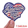 New America's 250th Anniversary Embroidered Patches DIY Iron On Patches For Clothing Statue Of Liberty Flag Eagle Patch Armband