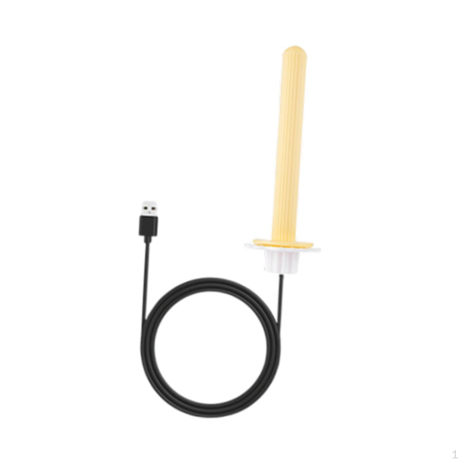 

Подогреваемая жердочка для птичьей клетки, USB-подставка с подогревом 5 В для попугаев, корелл, волнистых попугайчиков, конур, жёлтый