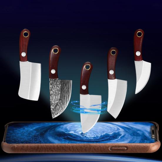 Convenient Chef Pendant Steel Cut Small Design Chrome Keychain Vegetable