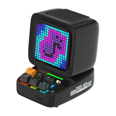 Pixel Art Bluetooth Hoparlör Kablosuz 15W Çıkış Gücü 16X16 LED Uygulama Kontrollü Ön Ekran ile Oyun Odası Kurulumu