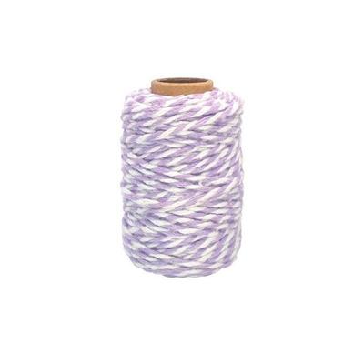 Twine - Cotton - Lilac/White - 25m - Creative Hobbies - Jewelry - CTOP