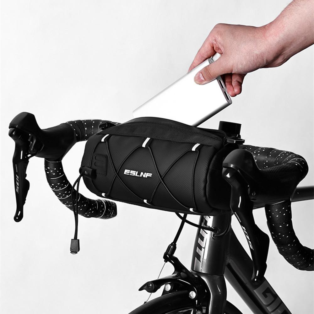 Waterproof Road Bicycle Handlebar Bag Multifunctional MTB Front Tube Bag Portable Frame Pannier Outdoor Shoulder Bag