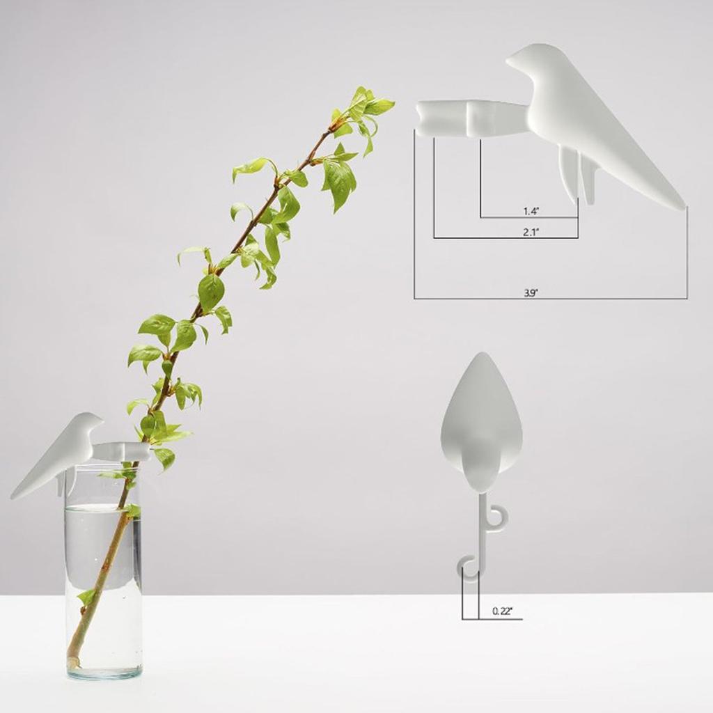 Bird Shape Plant Stem Support Holder 11.6x8x4cm Hydroponic Propagation Station for Vining Plants African Violets Bamboo Rose