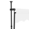 Vidaxl Hand-Rolled Awning with LED, 300 Cm, Cream