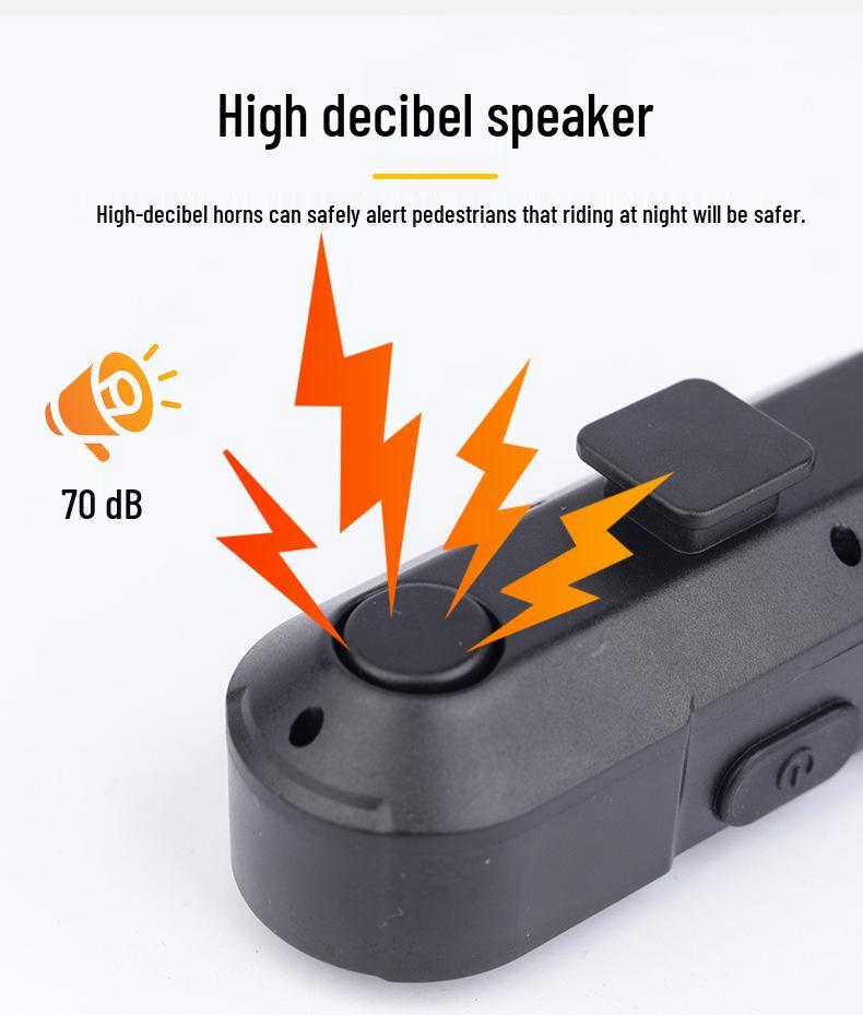 Multifunctional USB Rechargeable Bicycle Turn Signal & Horn Taillight