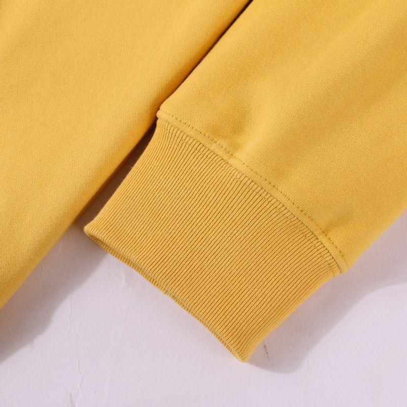 Bluza z bawełny szczotkowanej z pętelką 370g, Logo na zamówienie, Styl amerykański, Luźny krój, Długi rękaw, Wyprzedaż jesienno-zimowa.