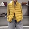 Light down vest women's ribs short stand-up collar, new super good-looking white duck down small vest tide
