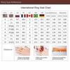 Vintage Two Color Inlaid White Red Green CZ Women's Ring Geometry Hollow Daily Wear Party Jewelry