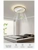 Smart Tricolor Leafless Ceiling Fan Light with Voice Control for Living Room & Bedroom - 110V
