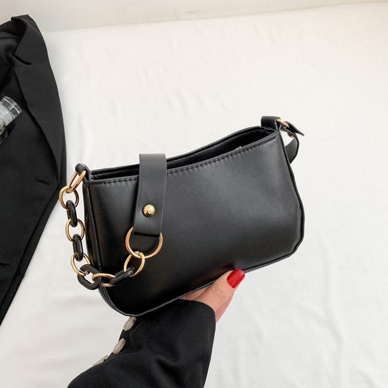 Fashionable Minimalist Pu Shoulder Bag Trendy 2023 Simple Underarm Bag For Women