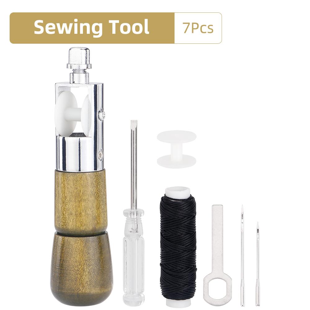 1set Leather Hand Sewing Awl Tool-hand Quilting Tool- DIY Leather Edge Stitching Repairing Tool, Leathercraft Manual Sewing Tool