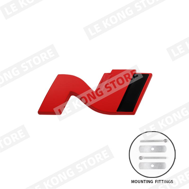 CMMR4 N Performance Abzeichen Emblem Fronthaube Kühlergrill Aufkleber Decal Für Hyundai Sonata Elantra Veloster I20 I30 I10 I40 Metall Auto Styling