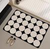 Modern minimalist bathroom floor mat, diatomaceous earth bathroom quick drying door mat, toilet absorbent anti slip foot mat
