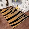 Tiger Stripe Pattern Design Carpet Yoga Living Room Room Decor Children's Crawling Mat Doormat Area Rug Games Mat