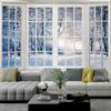 Winter Forest Window Tapestry White Snowflake Snowy Pine Tree Aesthetic Tapestry Nature Scenery Landscape Christmas Tapestries