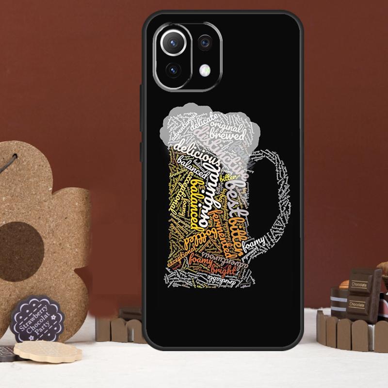 Beer Mug Beer Bubbles Case For Xiaomi 14 15 Ultra 15T 14T 13T 17 Pro Max POCO X7 Pro X5 X6 F5 F6 F7 F8 Ultra Cover