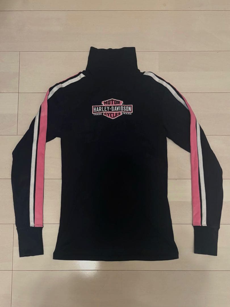 

[USED] Harley-Davidson Long Sleeve T-Shirt in Black/Pink