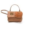 Korean Style Plush Bear Crossbody Bag Cartoon Cute Cookie Handbag Mini Message Bag  Girls