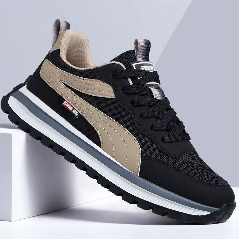 Shoes Men's 2025 New Korean Edition Fashion Versatile Breathable Running Shoes Lightweight and Comfortable Mesh Casual Shoes Sneakers