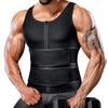 Herren-Taillentrainer, Schweißweste, heißer Neopren-Saunaanzug zur Gewichtsreduktion, Body Shaper, Schlankheitsunterwäsche, Kompressionsshirt, Workout-Tanktops, Shapewear