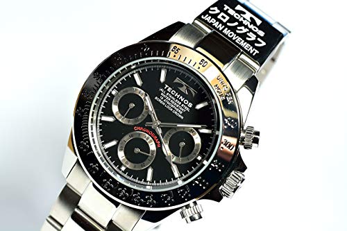 Technos TSM401SB Chronograph Watch, 10 ATM Water Resistant