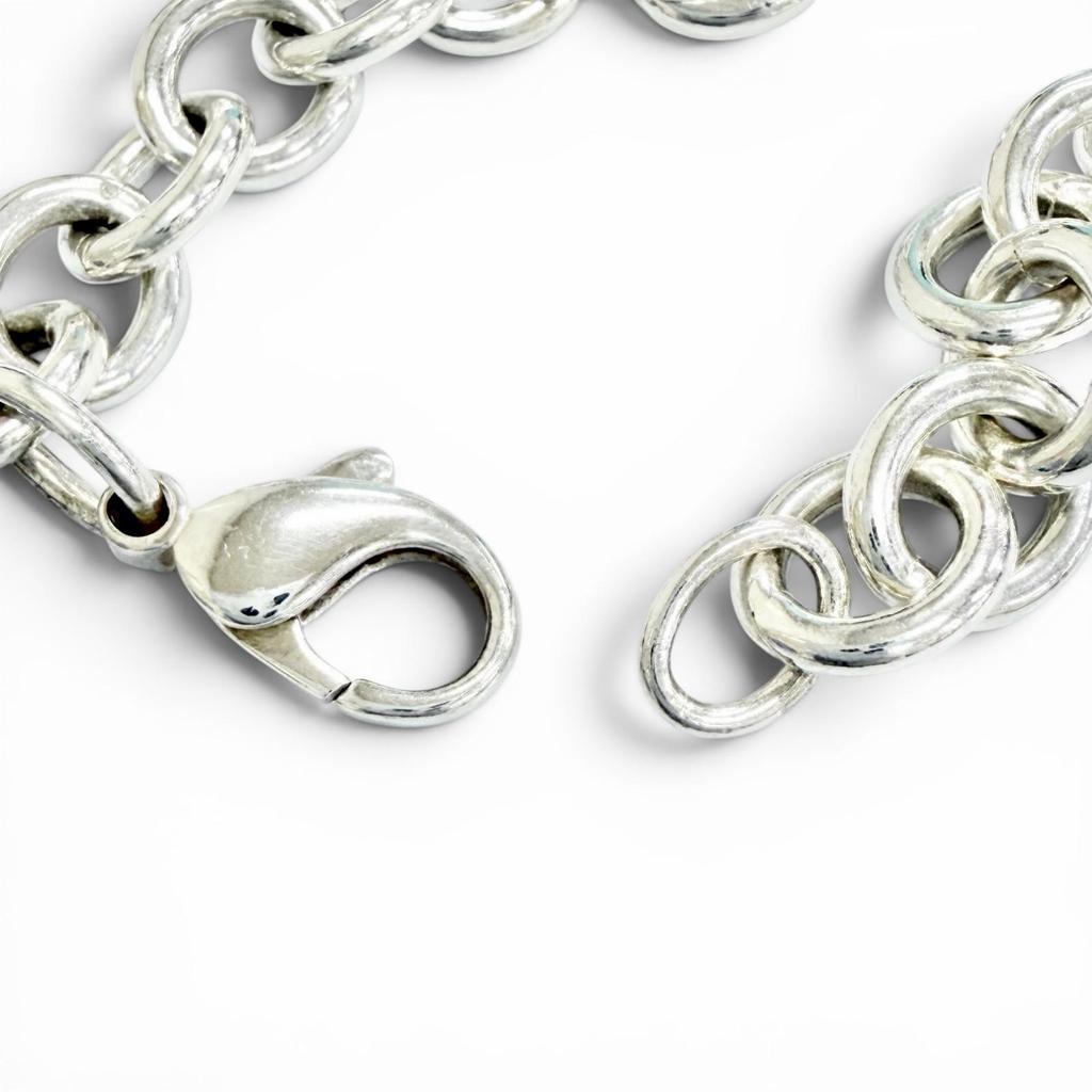 Ottimo TIFFANY&Co. bracciale Return to Tiffany & Co. Braccialetto con Targa Rotonda Argento 925 Usato
