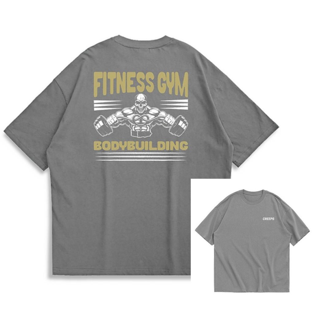 Trendy Classic Fitness Gym Elements Casual TShirt Mens and Womens Luxury Brand Top