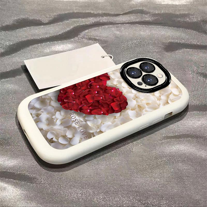 Applicable To Apple 16 Mobile Phone Case Love Petal IPhone 15 Women's Apple 14 Promax Sense Apple 13