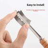Wooden Handle High-quality Bread Pattern Contouring Knife