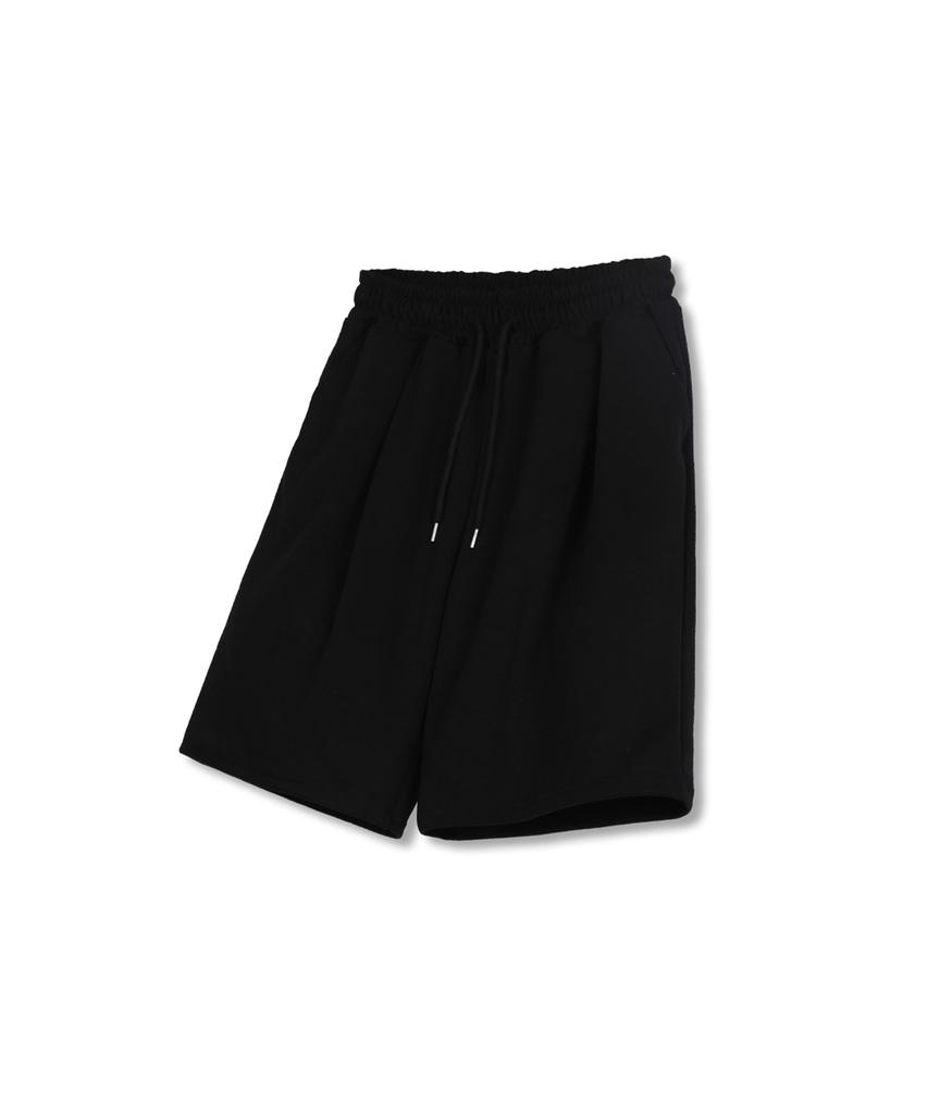 NP STUDIO [2Pack] Bermuda Single-Pleat Wide Sweat Shorts 3 Colors