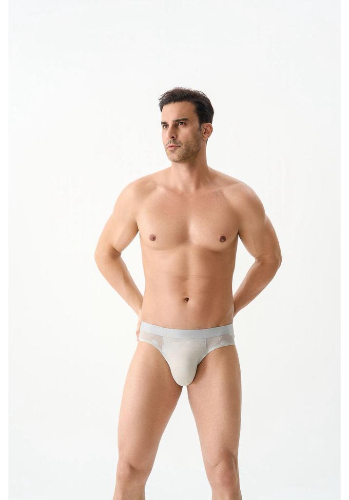 Avocado Lace Seamless Ice Silk Men's Briefs