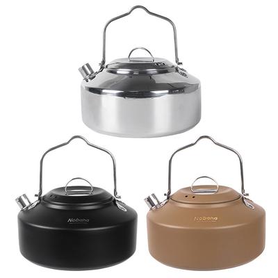 Portable Water Kettle 1L Mini Tea Coffee Pot Stainless Steel Boil Water Kettle Lightweight Backpacking Hiking Cookware