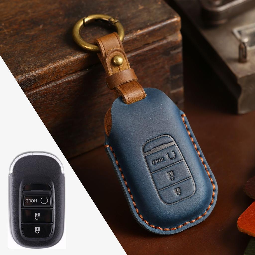 Handmade key bag is suitable for Honda key cover, new 11 11th generation Civic special key protective cover, genuine leather.