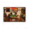 Dog Playing Poker Game Game Poster Tin Sign Cafe bar Home Wall Art Decoration Retro Metal Tin Sign 8x12 inch