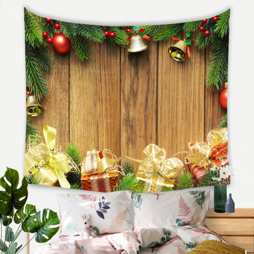 Christmas Snowman Magic Tapestry New Year Bedroom Wall Hanging Home Decor Bohemian Decorative Hippie Printed Sheet Background