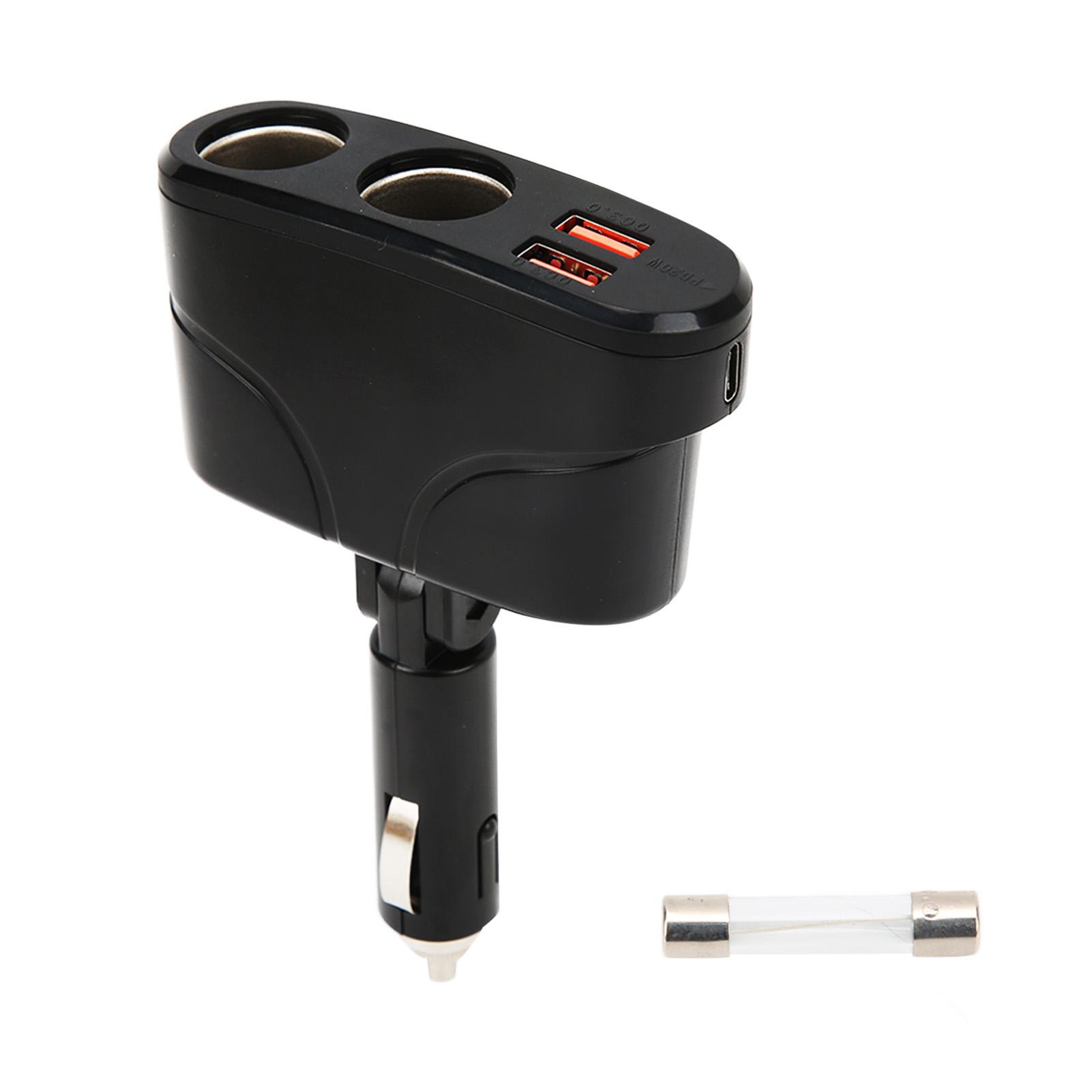 

110 В Автомобільний Зарядний Пристрій Багатофункціональний 2 в 1 Високої Потужності Подвійний QC3.0 Швидка Зарядка DC12V 24V для IOS 11 12 11 Pro X 8 7