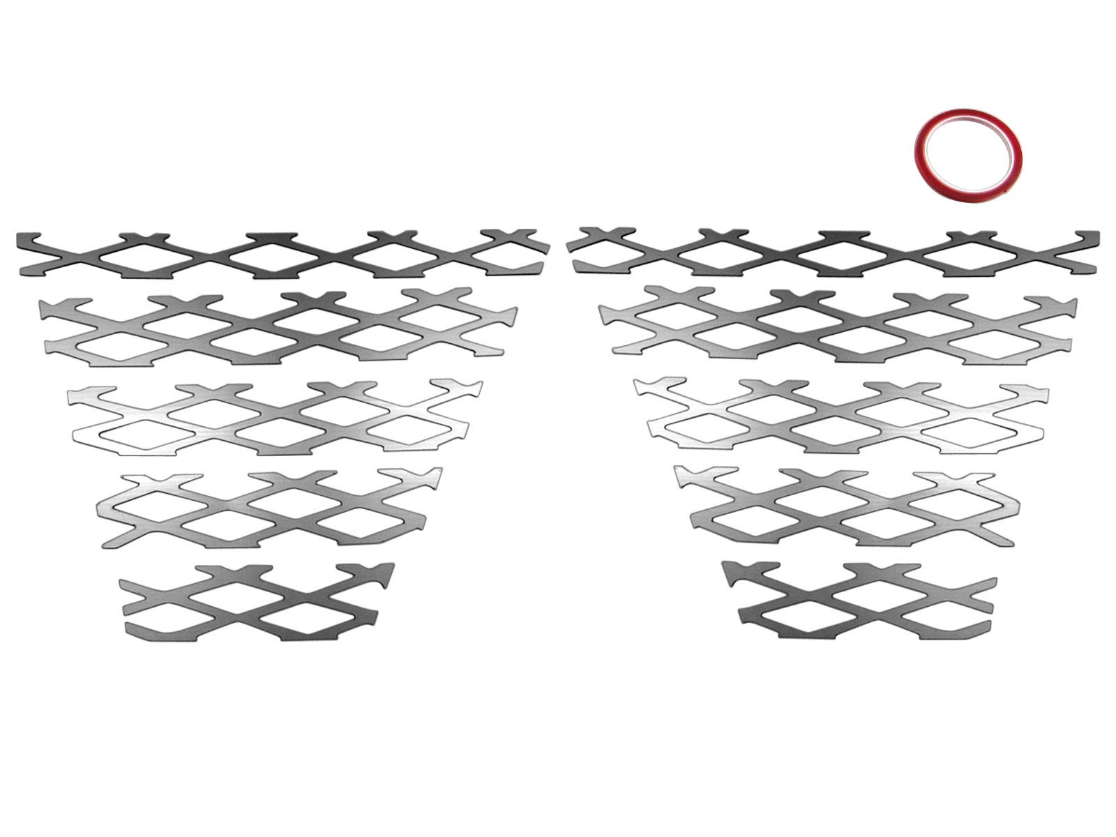 

BRIGHTZ Finish Stainless Steel Plated Fog Bezel Mesh Covers for Vellfire H35 Ultra-Mirror (Late Model) 30/35 [FOG-COV-356] AGH30W, AGH35W, GGH30W,