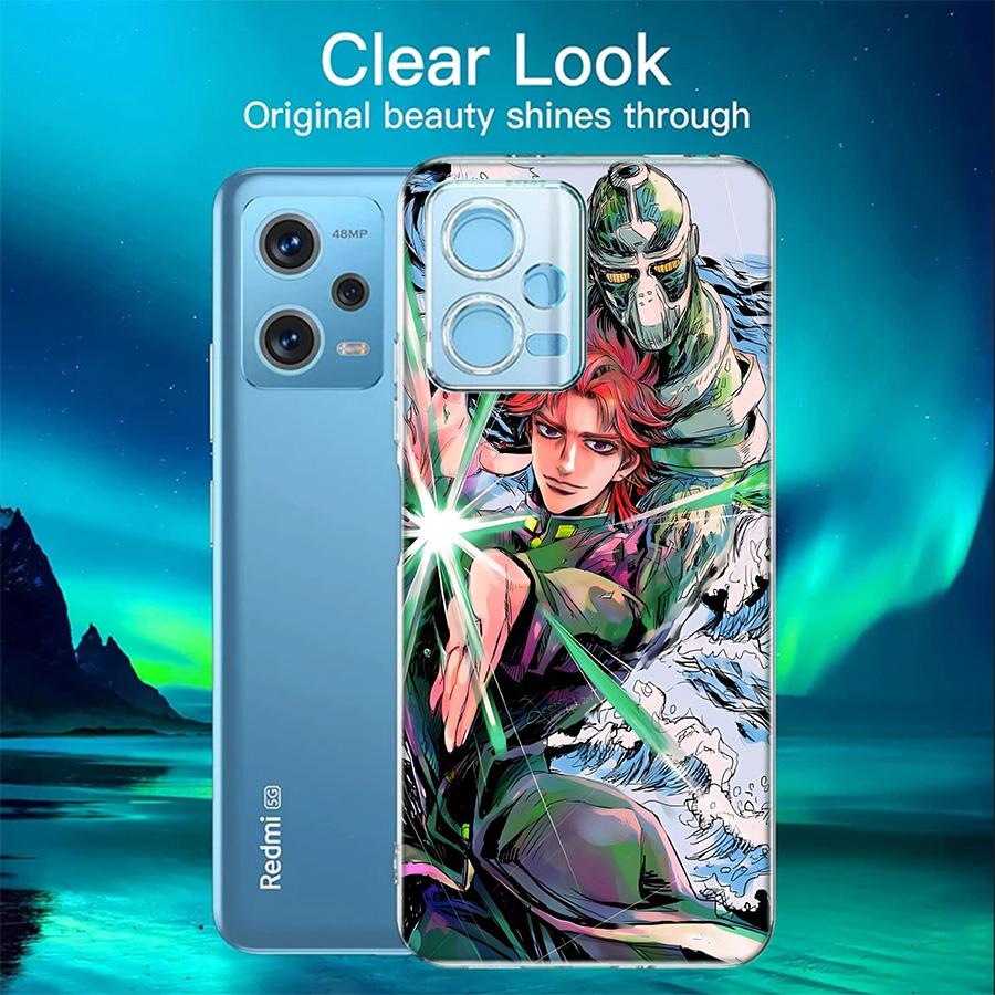 JoJo Kira Yoshikage Katil Kraliçe Telefon Kılıfı Redmi 12 13C 12C 15C 9 10 10C Note 13 Pro Plus 14 15 Pro 9T 9C 9A İçin TPU Yumuşak Kapak