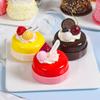 1PC Artificial Fruit Cake Biscuit Fake Food Decoration Photography Pro Food Simulation Cake Model Tea Table Decoration