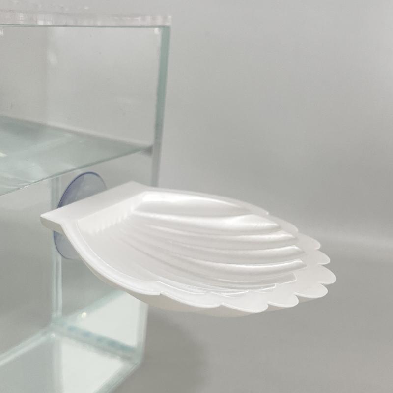Shell Shaped Betta Fish Spawning Rest Platform With Strong Suction Cup Smooth Surface For Home Aquarium Decor