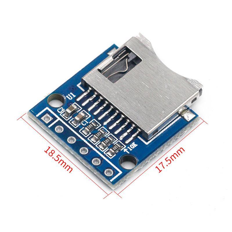 3Pcs Mini Card Module Spi Interface Micro Tf Card Reader Module For Microcontroller Electronic Diy Project