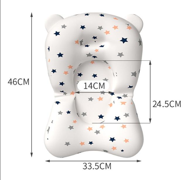 

2025 Подушка-поддержка для купания ребенка Складное плавающее сиденье Регулируемая подушка для купания новорожденного Сетка безопасности для младенца Гамак Подушка для детской ванночки звезда