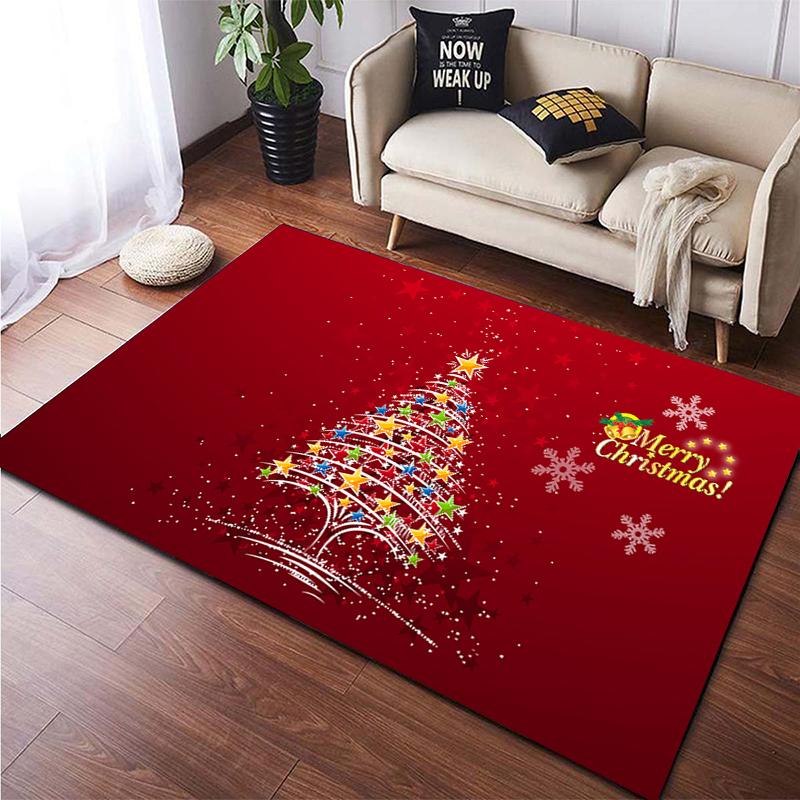 Christmas HD Printed Area Large Rug ,Carpet for Living Room Bedroom Sofa Decoration, Non-slip Floor Mats Dropshipping Alfombras