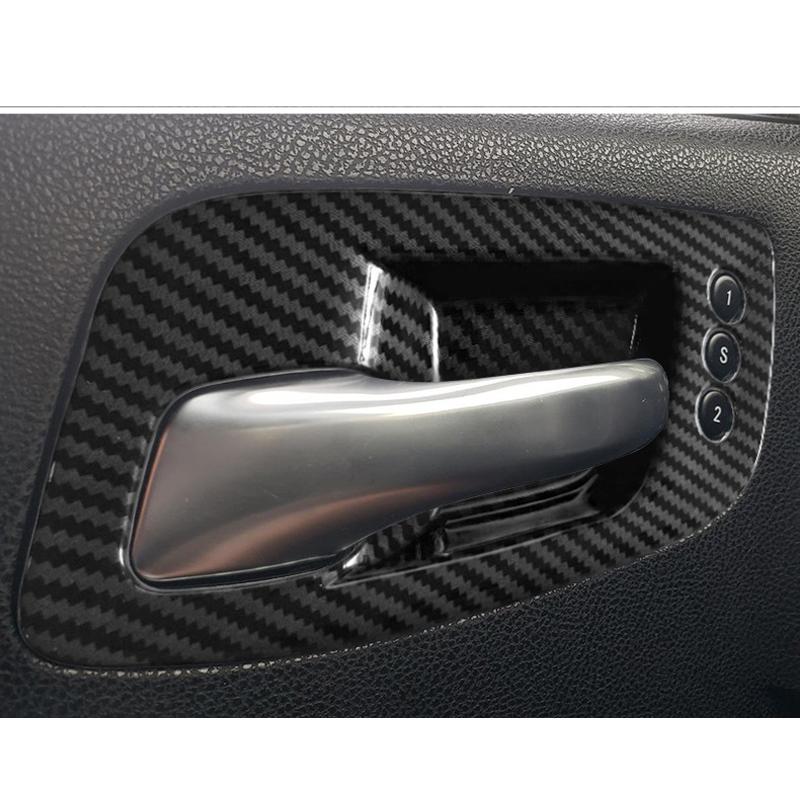 For Dodge Charger 2011-2021 Car Inner Door Handles Bowl Cover 5pcs Anti-Scratch Decora Frame For Dodge Chrysler 300 2015-2021