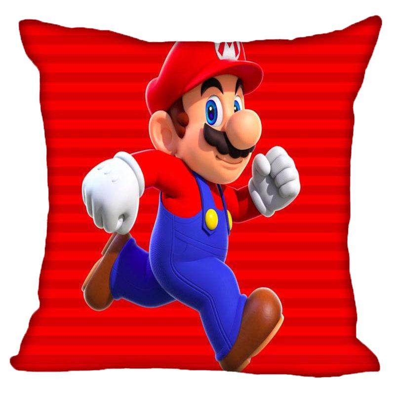 Game Super Funny Mario Printed Pillowcase Cushion Cover Sofa Car Bed Sofa Decor