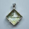 Lab Crated Yellow Rutilated 925 Sterling Silver Pendant 81.20 Ct Gems Certified My-343-k