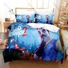 Gruselige Mystery Hello Neighbor 2 Spiel Print Bettbezug + 2 Kissenbezüge Weiche Mikrofaser Teenager Gamer Zimmer Bettwäsche