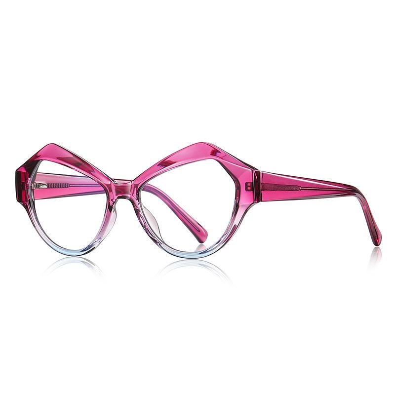 Ultra-light large-frame cat eye myopia glasses women's round face is thin, European and American retro anti-blue heterosexual glasses frame men