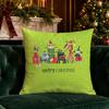 Christmas Cute Throw Pillow Covers Pattern Cushion Cover Suitable for Sofa Bedroom Car Pillow Cover